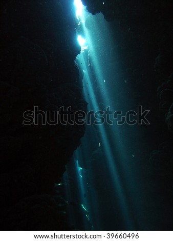 Underwater canyon