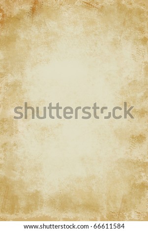 Grunge golden abstract textured background with darkened edges and lighter center