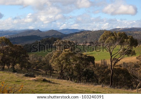 A rural landscape near Oberon. New South Wales. Australia.