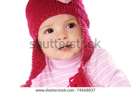 baby pink hat
