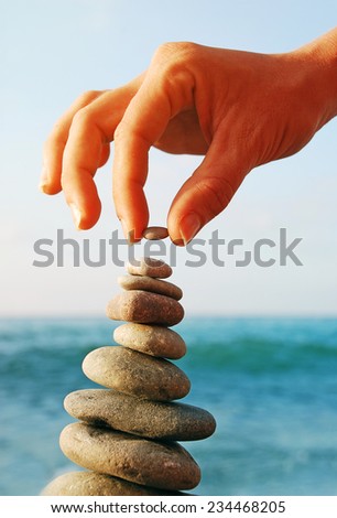Balanced stone tower