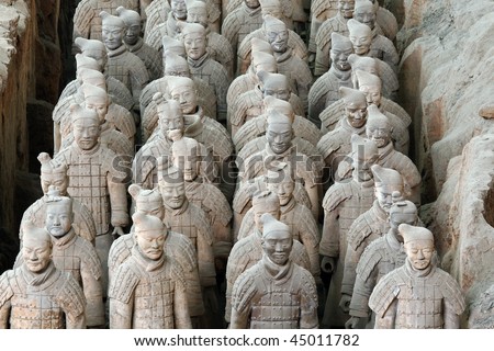 Terracotta warriors (Xian, China)