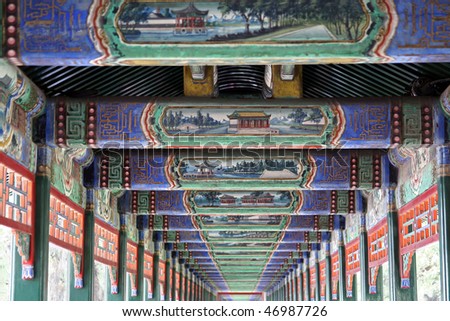 Long corridor in Summer Palace, Beijing