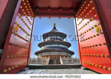 Temple of Heaven in Beijing - China ( Tiantan temple )