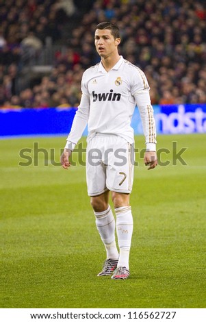 Ronaldo Action on Barcelona   January 25  Cristiano Ronaldo In Action At The Spanish Cup