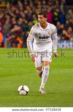Ronaldo Action on Photo   Barcelona   January 25  Cristiano Ronaldo Of Madrid In Action