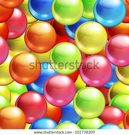 Background with balls seamless, bitmap copy