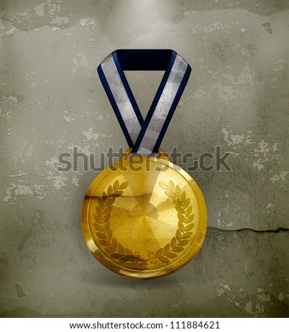 First place award old-style vector First place award old-style vector