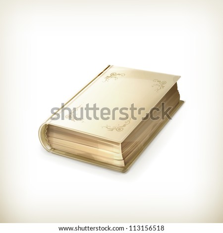 Old book vector icon Old book vector icon