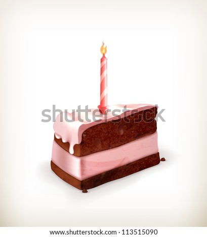 Piece of cake vector Piece of cake vector