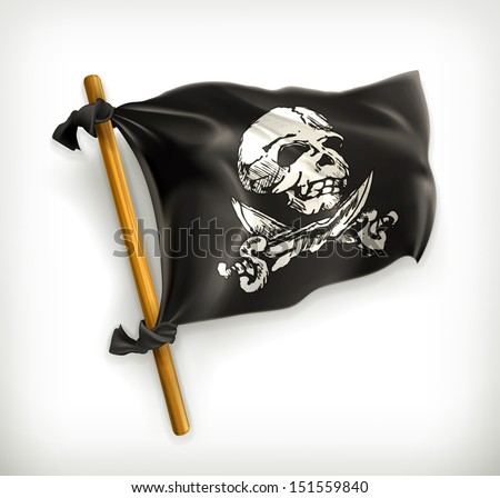 Jolly Roger vector icon Jolly Roger vector icon