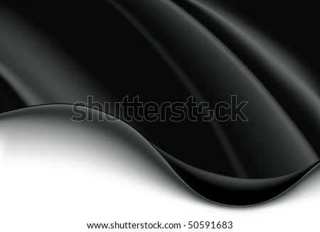 Black and white wave background, vector
