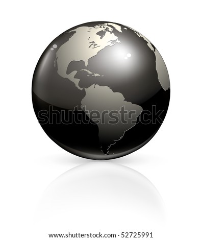 Black Globe, Vector - 52725991 : Shutterstock