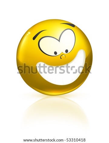 Smiling Icon Yellow Stock Vector Illustration Shutterstock