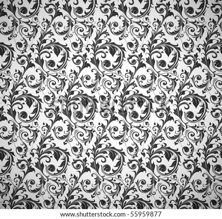 wallpaper black pattern. stock vector : Black Wallpaper