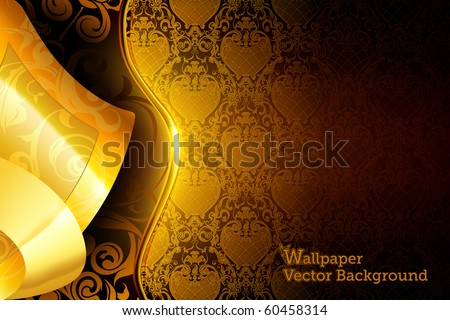 golden wallpaper. vector : Golden wallpaper