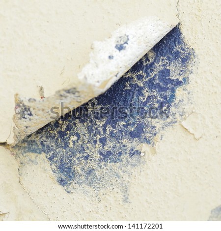 paint peeling off the wall texture