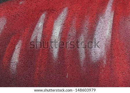 abstract red and white painted wall background texture