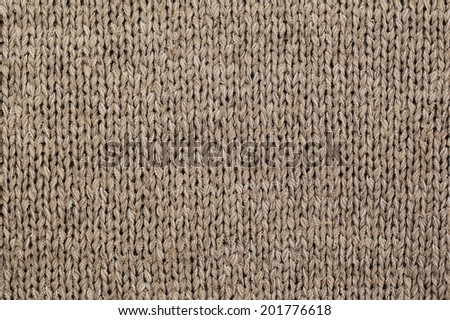 Abstract brown knitted pattern background texture