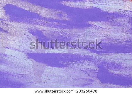 Abstract unusual fresh sky blue colorful tender painted canvas background texture
