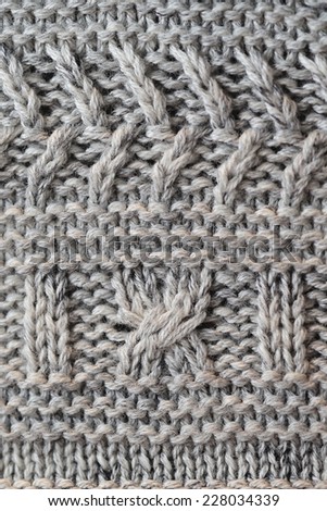 Unusual Abstract knitted pattern background texture