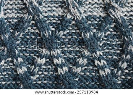 Unusual Abstract knitted pattern background texture