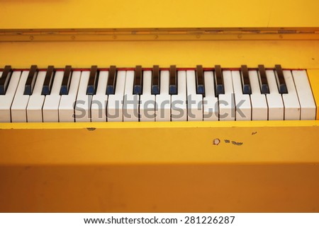 unusual abstract yellow piano background