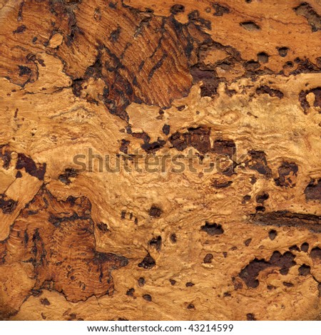 Macro cork textured material on background