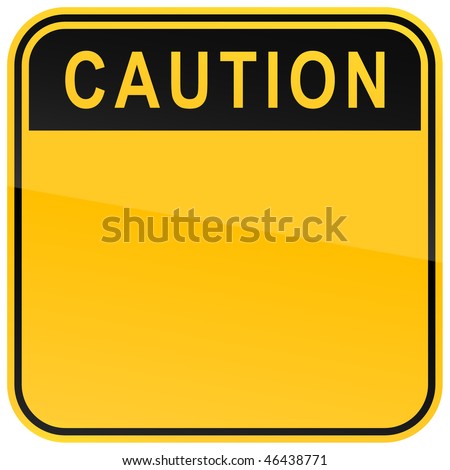 Caution Sign Blank