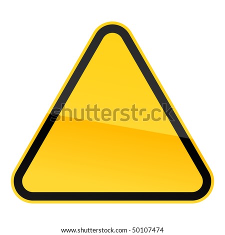 Caution Sign Blank