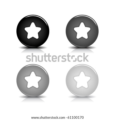 Black And White Stars Clipart. white star symbol. Black