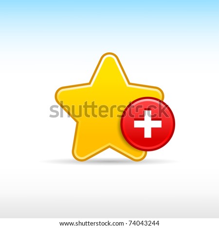 gold star logo. gold star favorite web 2.0