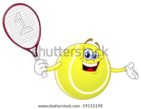 Cartoon Tennis Ball