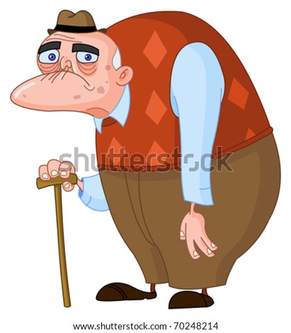 Old Man Stock Vector Illustration 70248214 : Shutterstock