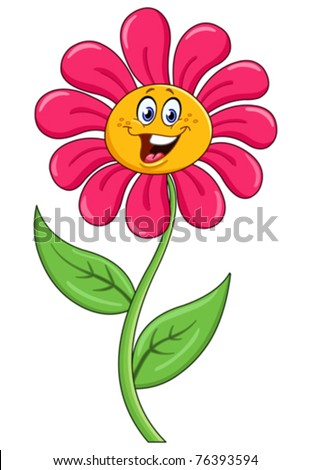 Cartoon Flower Stock Vector Illustration 76393594 : Shutterstock