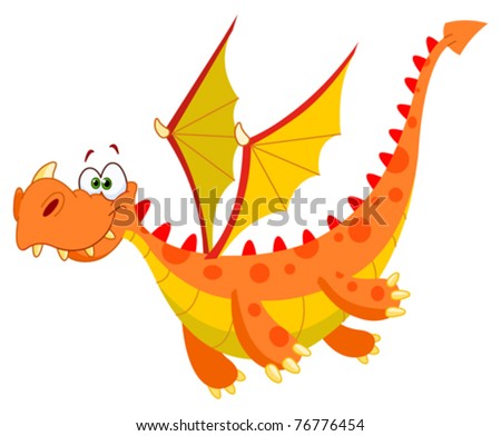 Flying Dragon Stock Vector 76776454 : Shutterstock