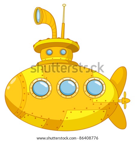 Submarine Stock Vector Illustration 86408776 : Shutterstock