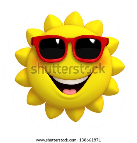 3D cartoon cute sun 3D cartoon cute sun