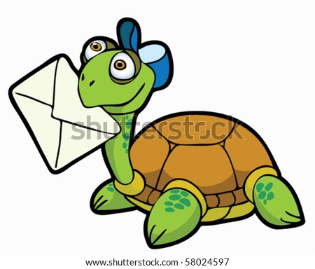 mojo - Mojo 2012 collectors figure - Final poll!!! - Page 5 Stock-vector-turtle-postman-58024597