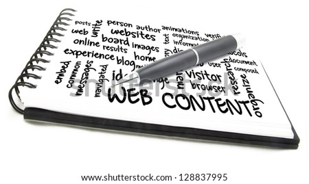 Word cloud for Web content