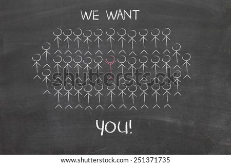 We want you sketch on a chalkboard