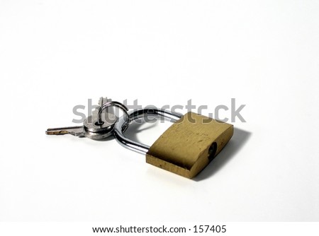 Brass lock and keys