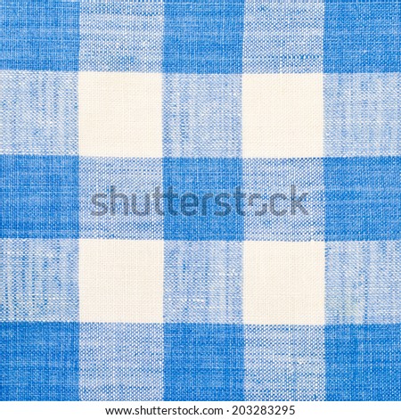 Blue and white tablecloth background