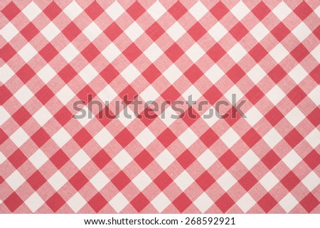 Red and white tablecloth background