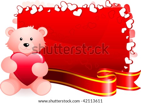 stock vector : Teddy bear teddy bears for valentine day. stock vector : Teddy bear