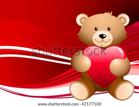 stock vector : Teddy bear teddy bears for valentine day. stock vector : Teddy bear