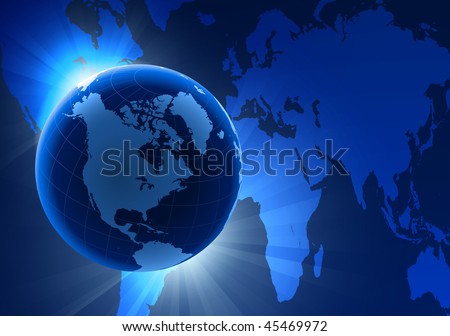 world map globe vector. stock vector : Globe on Eclipse Background with World Map Original Vector Illustration