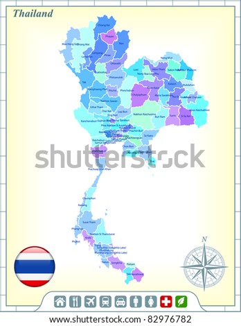 stock vector : Thailand Map