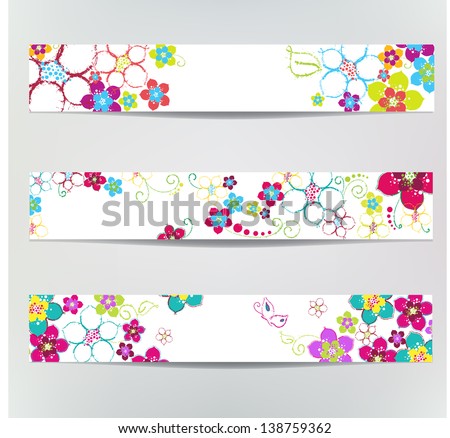 Floral hand drawn background. Raster version of vector file.