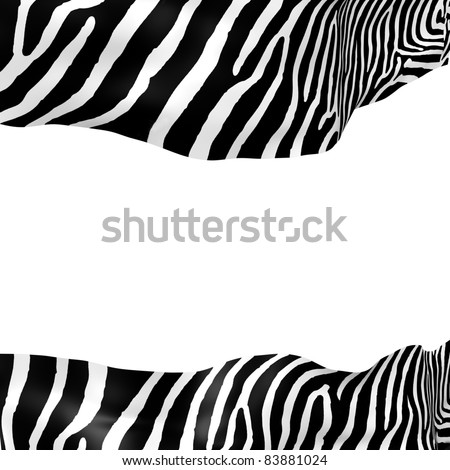 Background with zebra texture with space for your text  inside